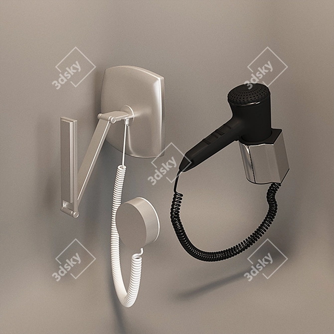 BeautyTech Hair Dryer & Mirror 3D model image 3