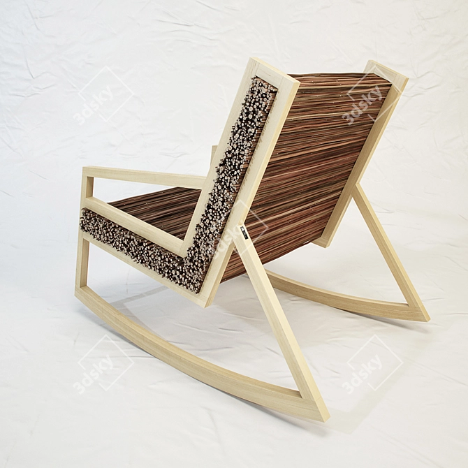 STUDIO VACEK Haluz Rocking Chair 3D model image 3