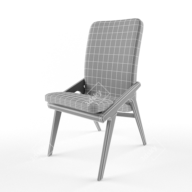 Elegant Dora Chair 3D model image 3