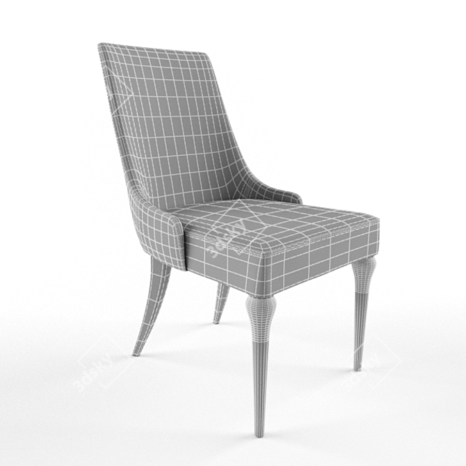 Lucca Upholstered Chair 3D model image 3