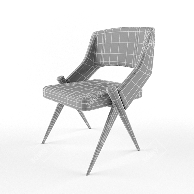 Elegant Lutra Chair - Sleek Design & Optimal Comfort 3D model image 3