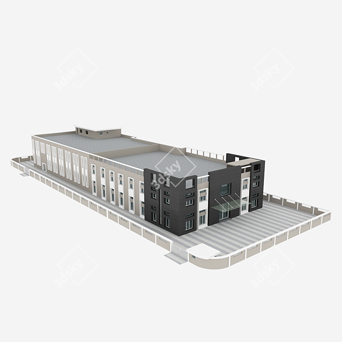 Industrial Workshop: Seamless Integration 3D model image 1