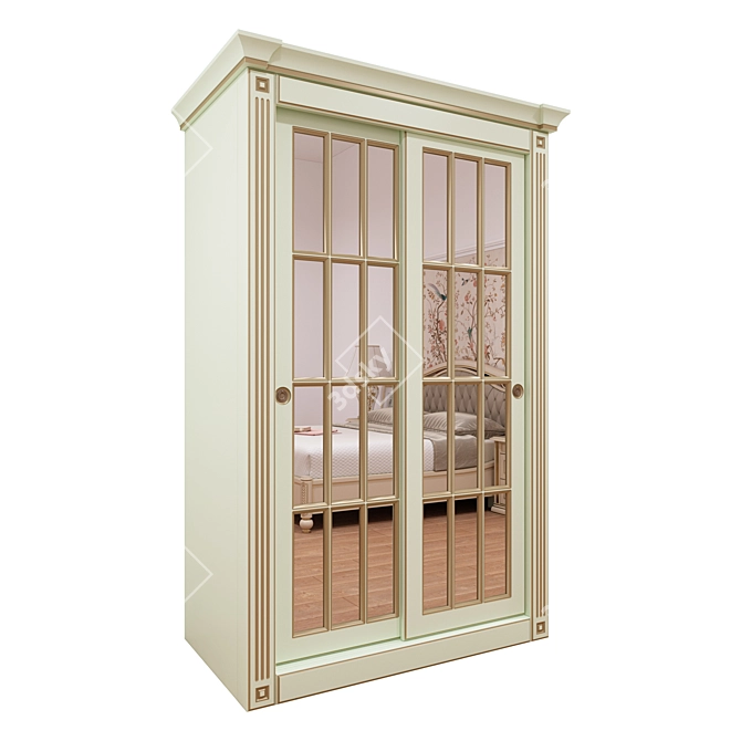 Local Manufacturer Classic Wardrobe 3D model image 1