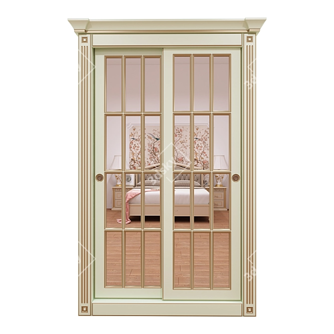 Local Manufacturer Classic Wardrobe 3D model image 2