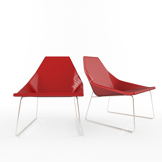 Elegant Elsa Lounge Chair: Ligne Roset 3D model image 1