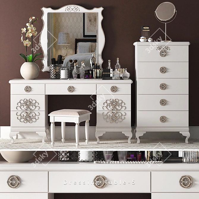 Versatile Dressing Table for MAX 3D Models 3D model image 1