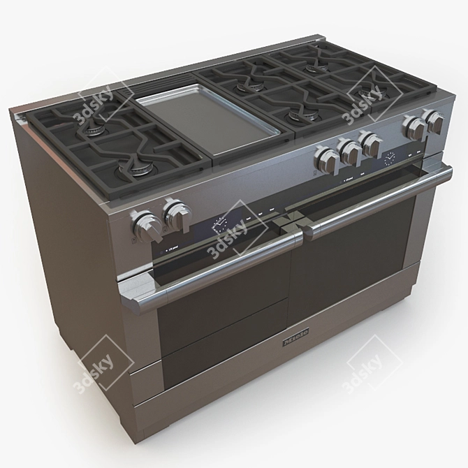 Miele HR 1956 DF GD Range 3D model image 2