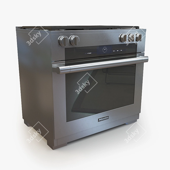 Modern Miele HR 1936 Dual Fuel 3D model image 1