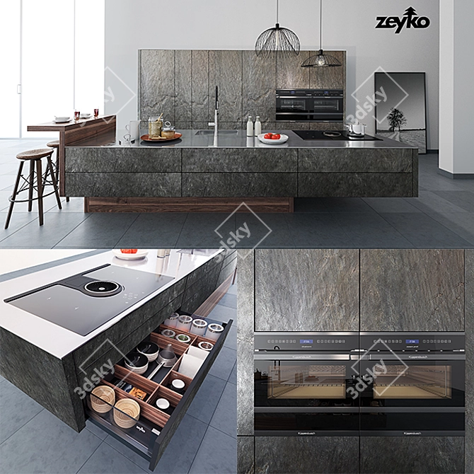 Zeyko Forum Kitchen Set 3D model image 1