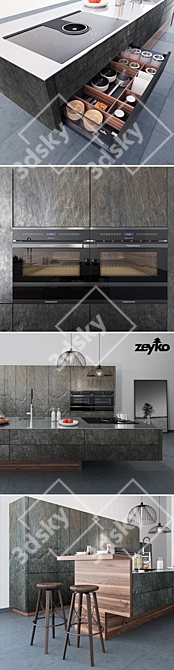 Zeyko Forum Kitchen Set 3D model image 2