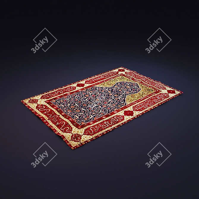 Divine Prayer Mat 3D model image 1