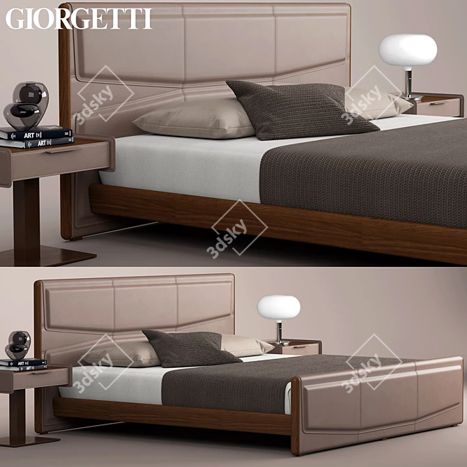 Giorgetti Pochette Beds: Elegant Sleep Solutions 3D model image 1