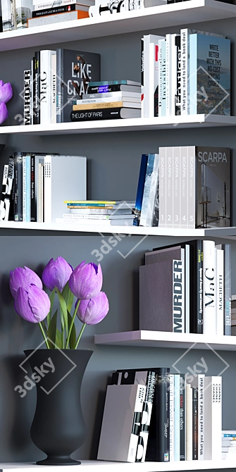 Title: 3D Books with OBJ, Corona & V-Ray 3D model image 2