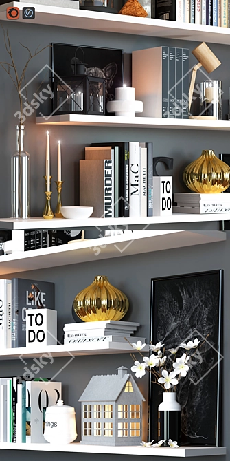 Elegant Decor Set 3D model image 2