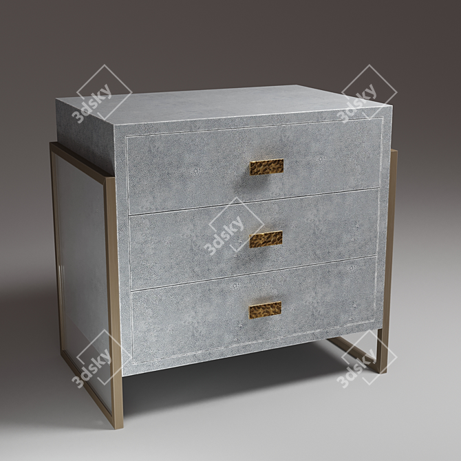 Sleek Brooklyn Bedside Table 3D model image 1