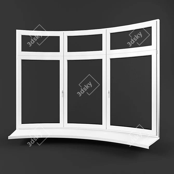 Sleek Window Solution 3D model image 1