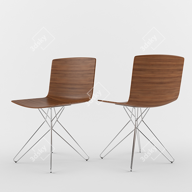 ErgoSeat: Comfortable and Supportive Chair 3D model image 1