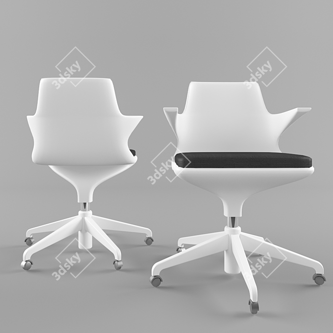 Elegant Spoon Chair: Kartell's Perfect Blend of Style and Comfort 3D model image 1