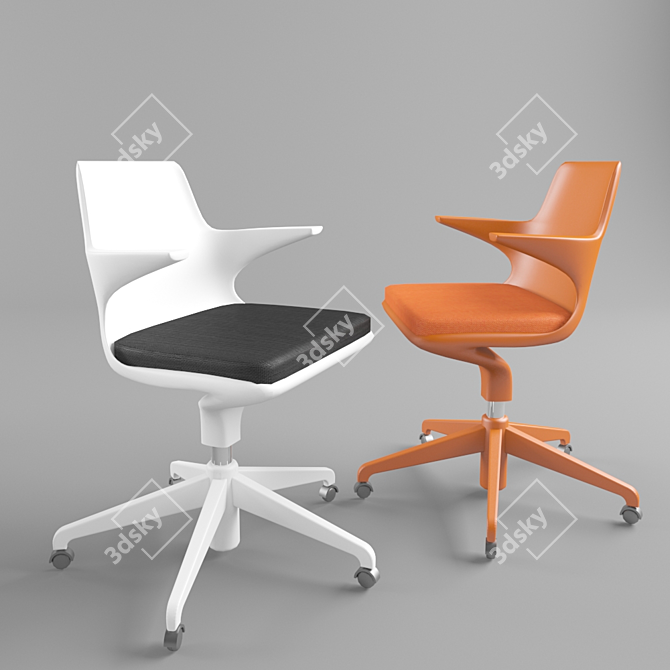 Elegant Spoon Chair: Kartell's Perfect Blend of Style and Comfort 3D model image 2