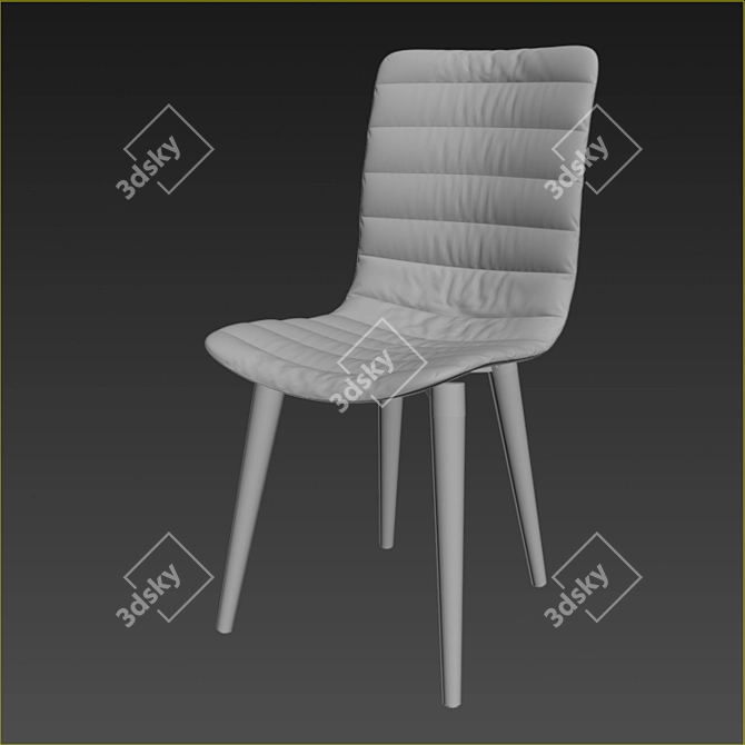 Zuo Modern Jericho Purple Chair 3D model image 3