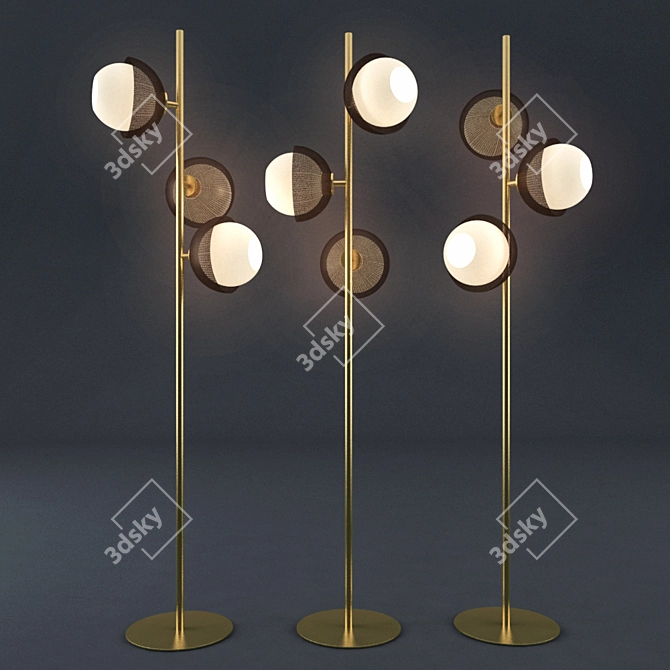 Venice M Urban Lamp: Sleek & Stylish Floor Lighting 3D model image 3
