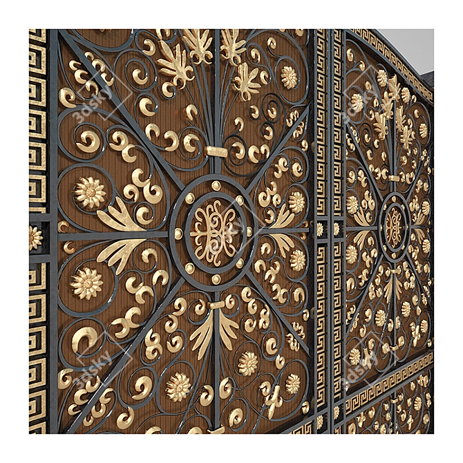 Premium Gate - 200x320x400 cm 3D model image 2