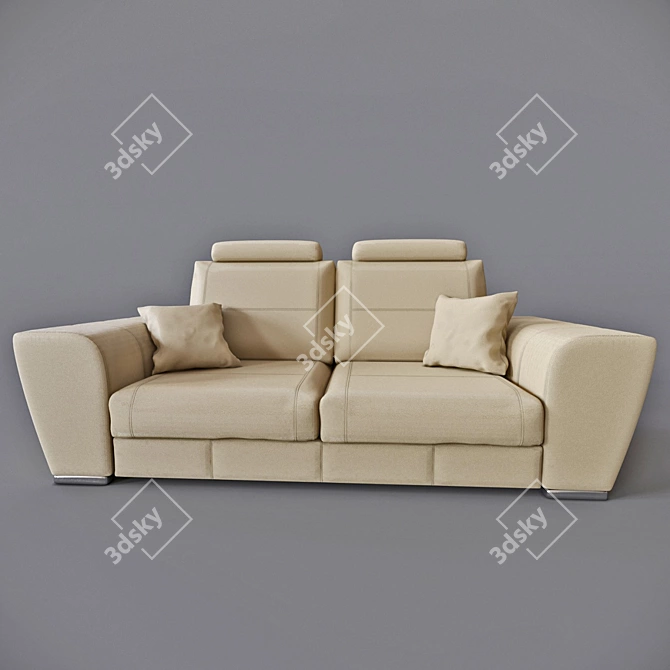 Tarello PUSHE Sofa Bed: Stylish & Versatile 3D model image 1