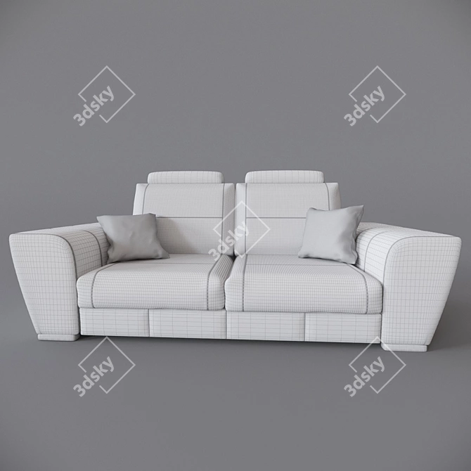 Tarello PUSHE Sofa Bed: Stylish & Versatile 3D model image 3