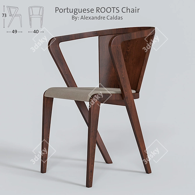 Authentic Portuguese Roots Table 3D model image 1