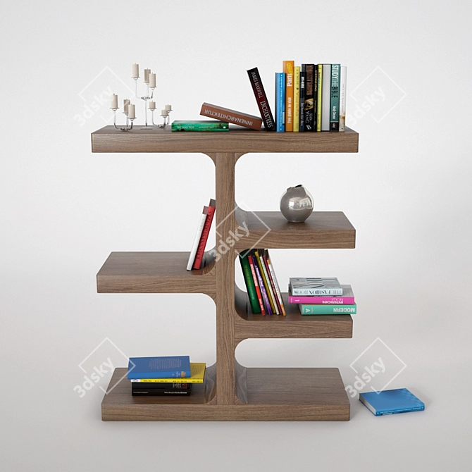 Arteriors Kai Bookshelf: Realistic 3D Model 3D model image 1