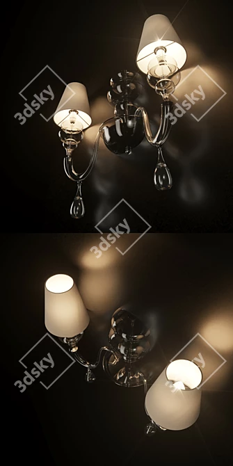 Barovier & Toso Ran Side 7159 Sconce 3D model image 2