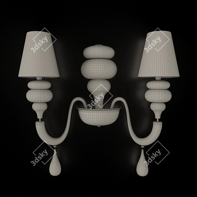 Barovier & Toso Ran Side 7159 Sconce 3D model image 3