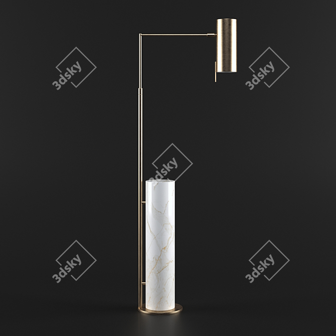 Modern Minimalist Alma Floor Lamp 3D model image 1