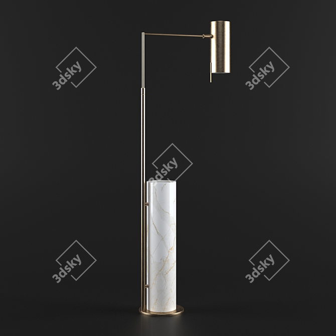 Modern Minimalist Alma Floor Lamp 3D model image 3