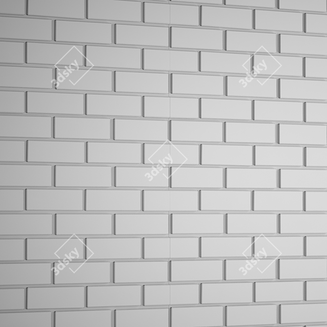 Brick Wall Panel Collection 3D model image 3