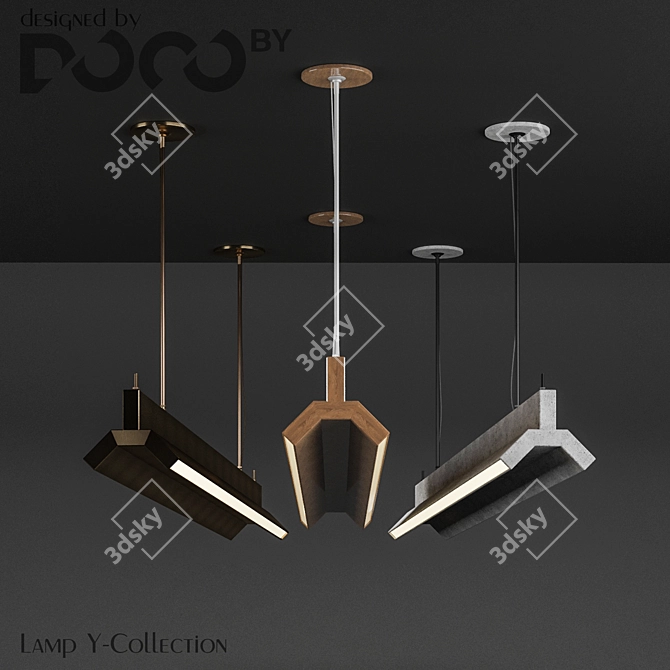 Y-Collection Luminaire by DOCOby: Modern Lighting for Stylish Interiors 3D model image 1