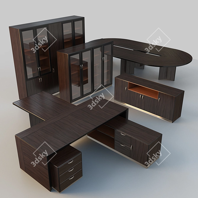 Executive Office Furniture Set "Palladio 3D model image 1