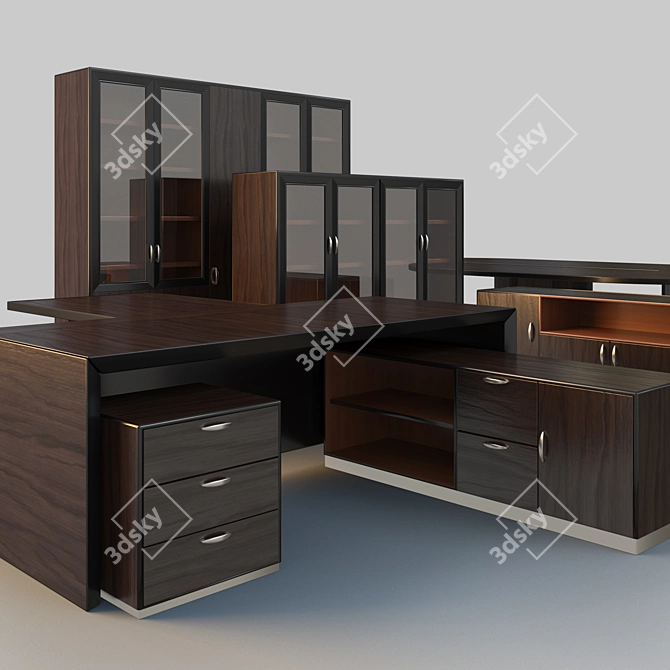 Executive Office Furniture Set "Palladio 3D model image 2