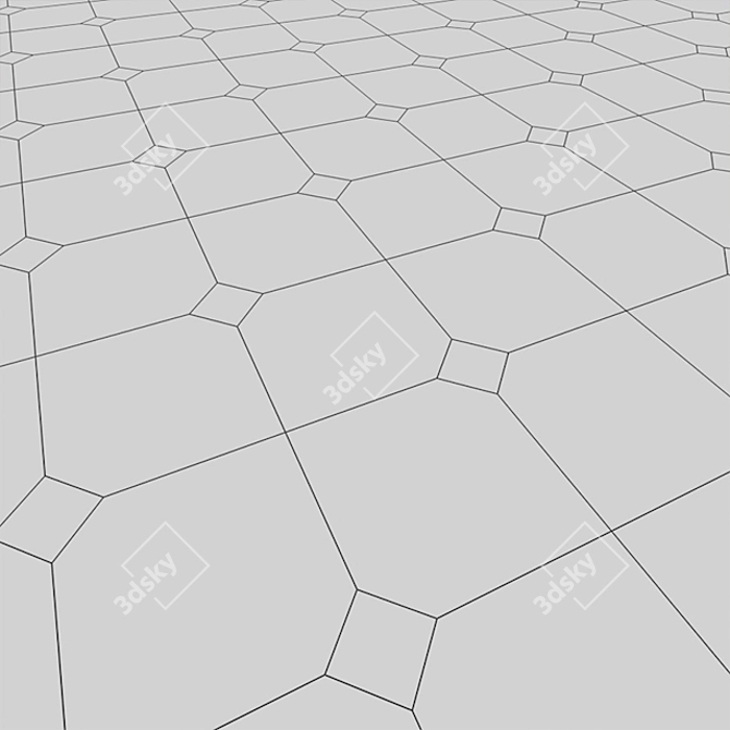 Chestnut 3D Tile: Light & Dark | Matte Finish | 33x33 cm 3D model image 2