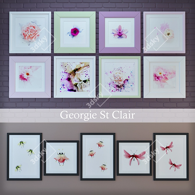 Botanical Masterpieces: Works by Georgie St Clair 3D model image 1