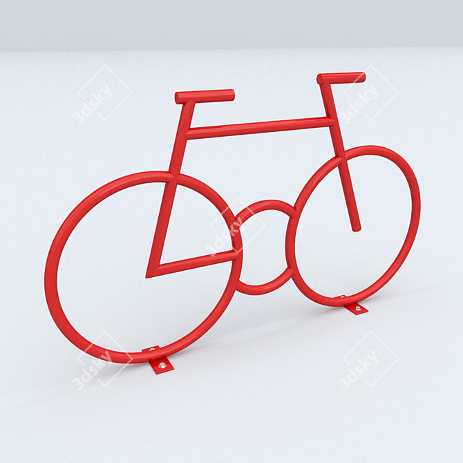 INKAP Steel Bike Rack 3D model image 1