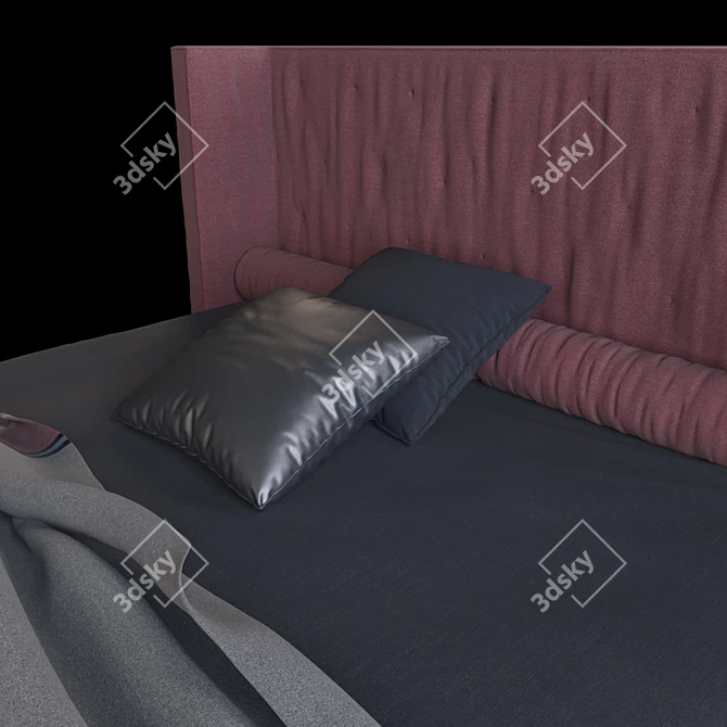 Luxurious Twils Vendome Bed 3D model image 2