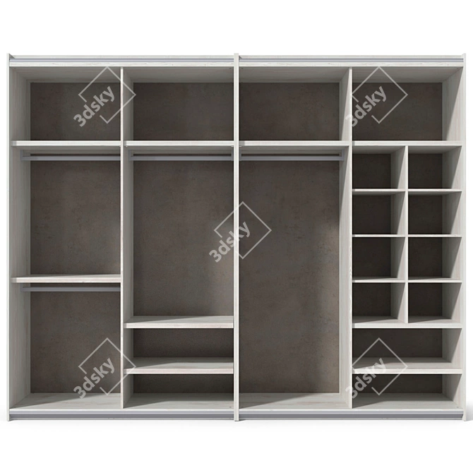 Customizable Sliding Wardrobe: Sleek & Spacious 3D model image 3