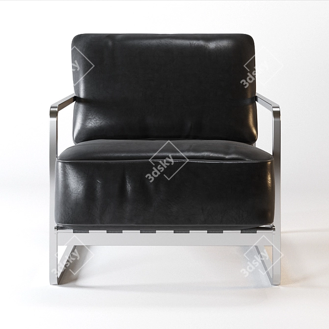 Zurigo Armchair: Sleek and Stylish Design 3D model image 2