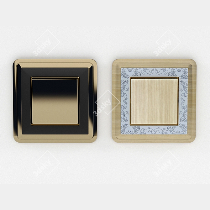 Elegant Switch: Gira Classix Art 3D model image 1