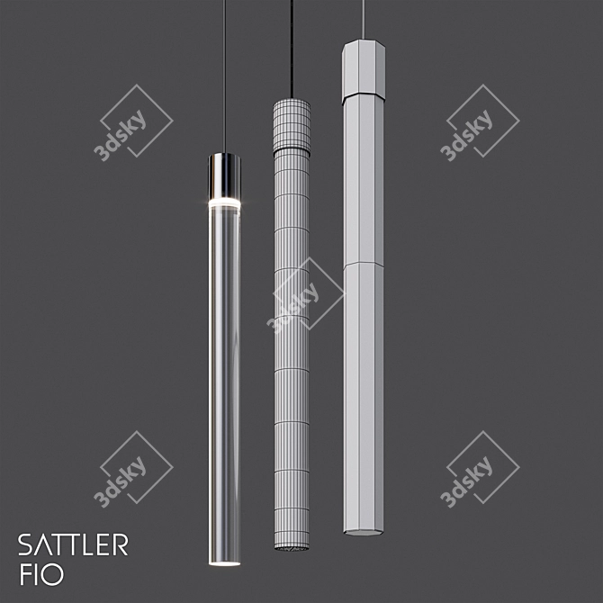 Sattler Fio Pendant Light 3D model image 2