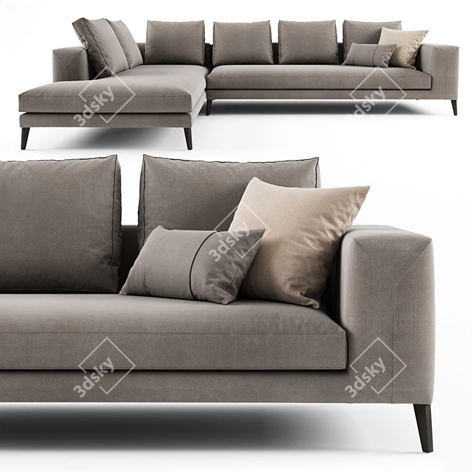 Casamilano Hamptons: Luxury Sofa with Timeless Design 3D model image 1