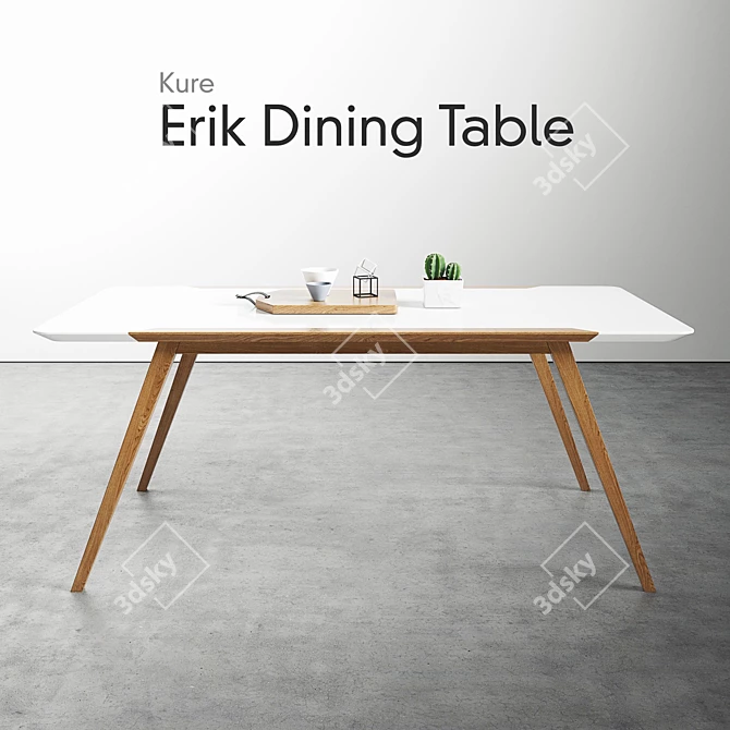 Modern Kure Erik Dining Table 3D model image 1