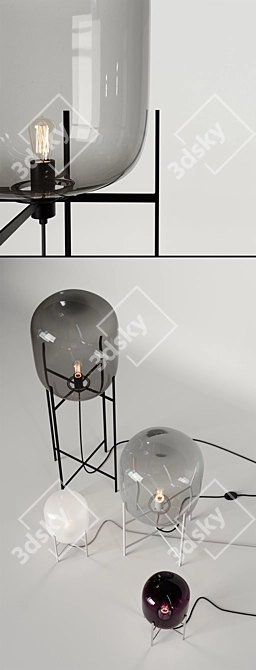 Pulpo Oda Glass Lights: Contemporary Elegance 3D model image 2