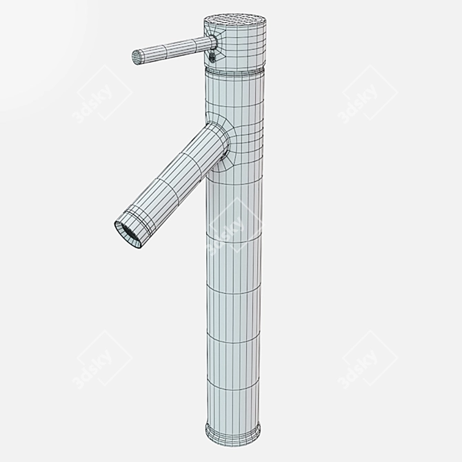 Sleek Faucet Washbasin: Modern Bathroom Upgrade 3D model image 6